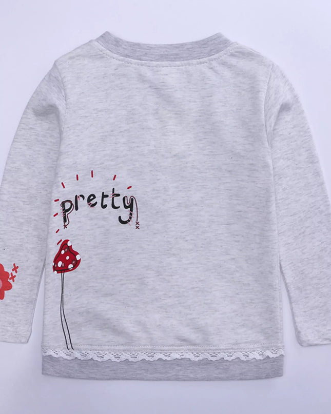 Children's Round Neck Top and Jeans Set