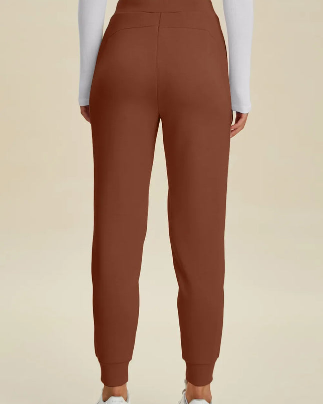 Basic Bae Full Size Air Scuba Drawstring High Waist Joggers