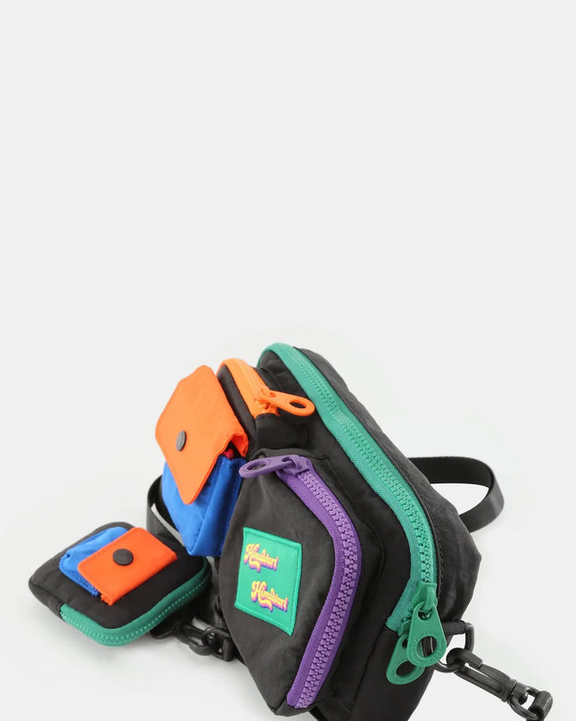 Himawari Removable Strap Nylon Crossbody Bag with EarPods Bag