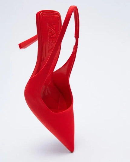 Point Toe Slingback Pumps 