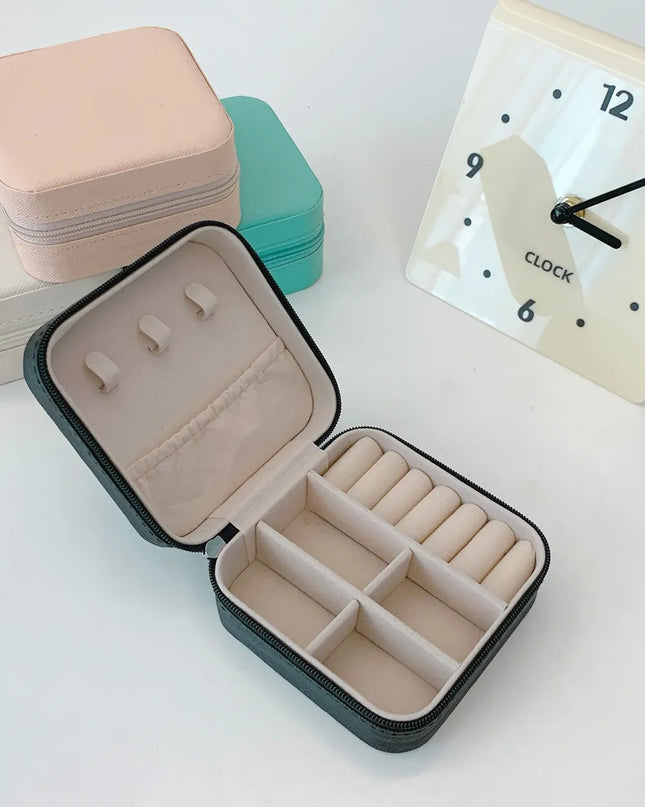 PU Leather Square Jewelry Box