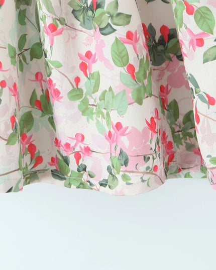 Floral Halter Neck Mini Dress