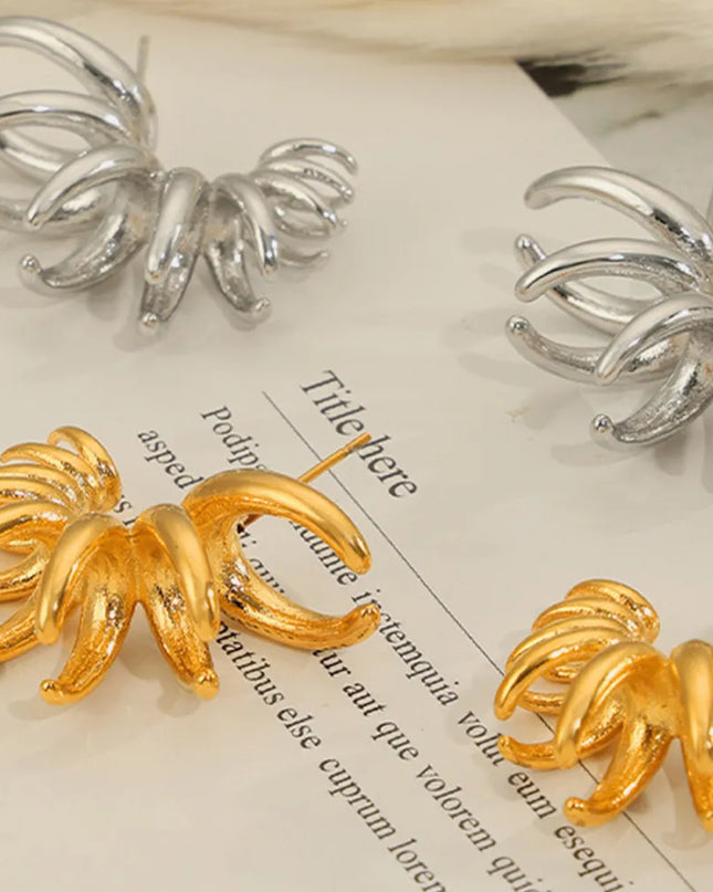 Titanium Steel Irregular Shape Earrings