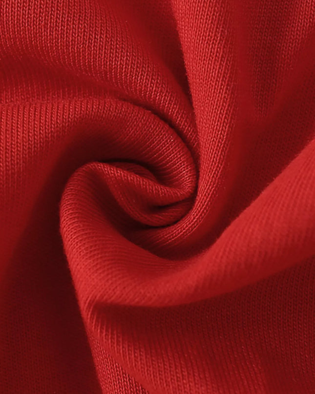 Children's Deer Applique Ruffle Trim Long Sleeve T-Shirt