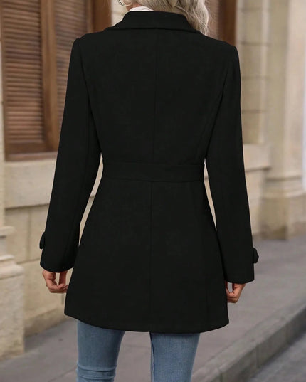 Button Up Long Sleeve Coat