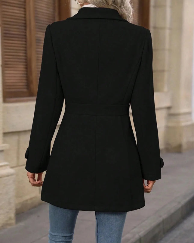 Button Up Long Sleeve Coat