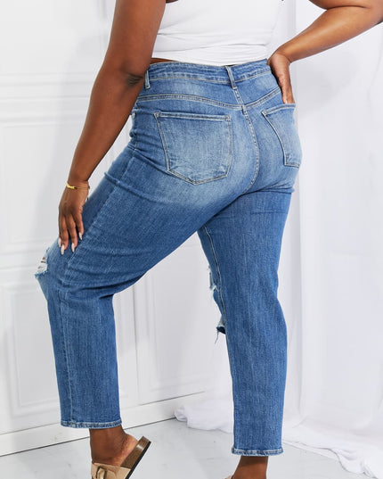 RISEN Full Size Emily High Rise Relaxed Jeans