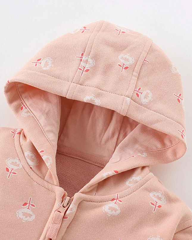 Children's Zip Up Long Sleeve Hooded Outerwear