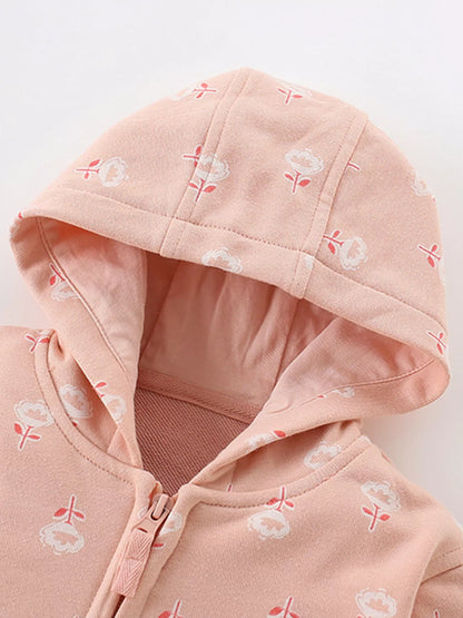 Children's Zip Up Long Sleeve Hooded Outerwear