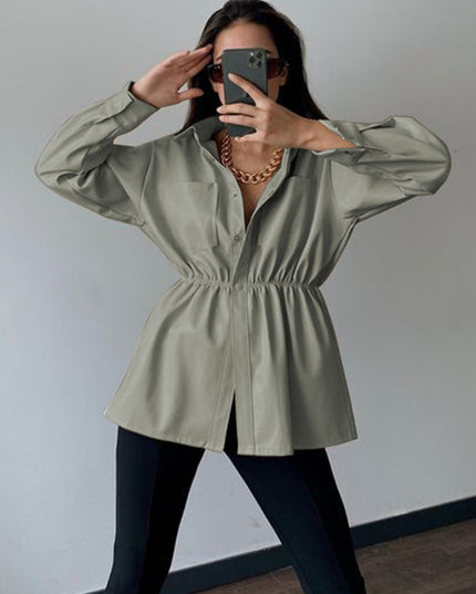 Snap Down Collared Jacket