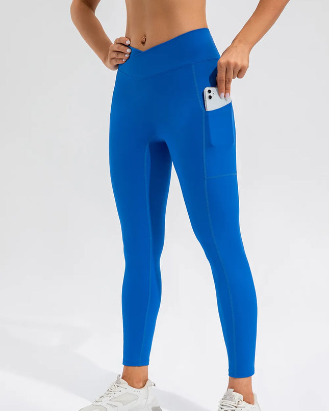 High Waist Active Leggings with Pockets 
