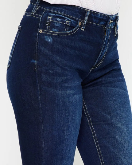 Kancan Mid Rise Slim Flare Jeans