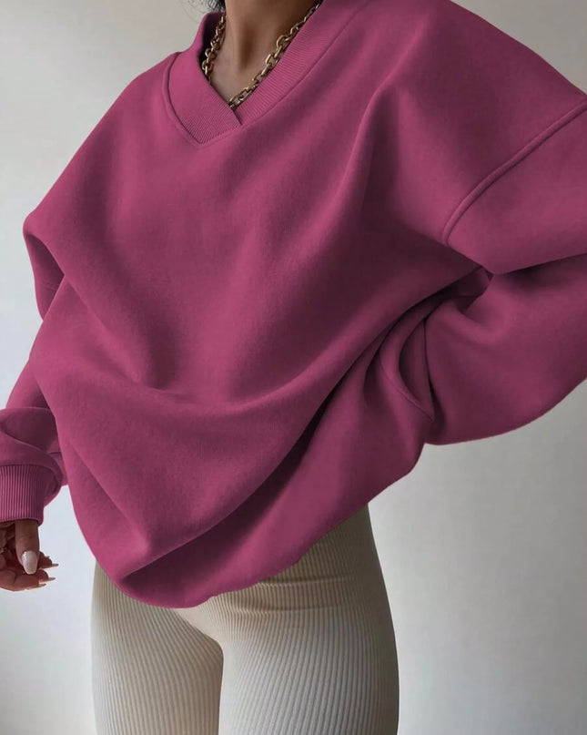 Dropped Shoulder Long Sleeve Oversized Sweatshirt
