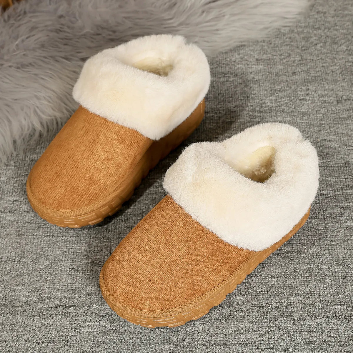 Suede Sherpa-Lined Winter Boots