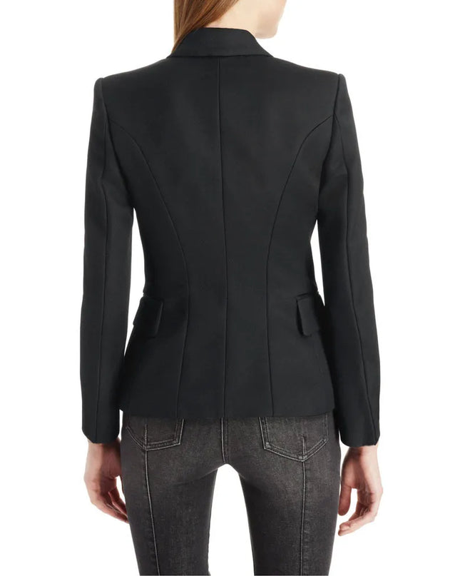 Lapel Collar Long Sleeve Blazer
