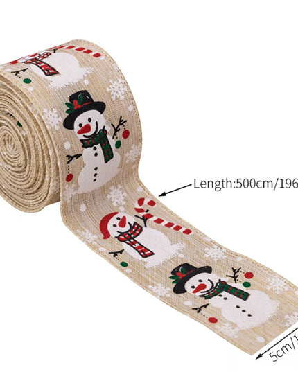 Christmas Snowman Decorative Ribbon