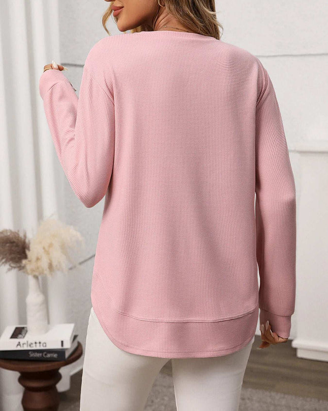 Long Sleeve Round Neck T-Shirt