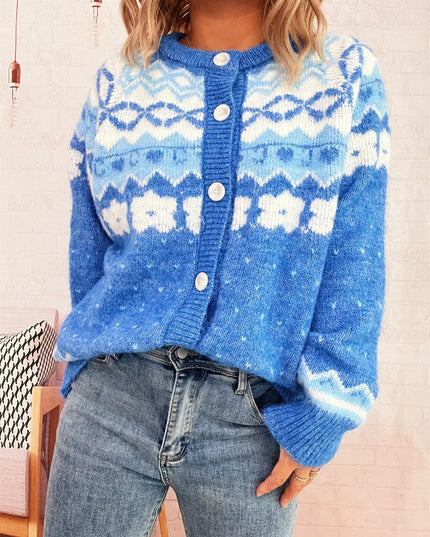 Ribbed Button Down Knit Cardigan