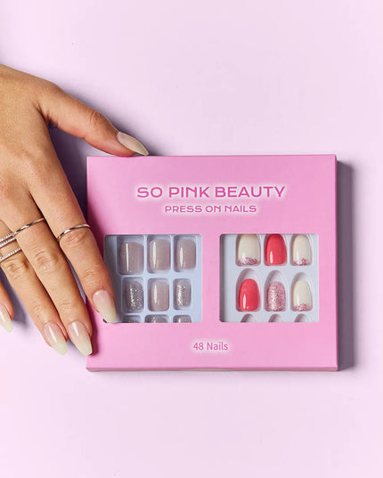 SO PINK BEAUTY Press On Nails 2 Packs 