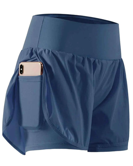 Pocketed High Waist Active Shorts