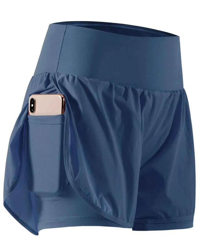 Pocketed High Waist Active Shorts