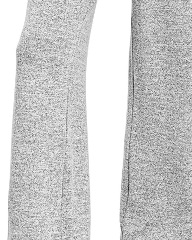 Zenana Soft Melange Hacci Elastic Waistband Lounge Pants