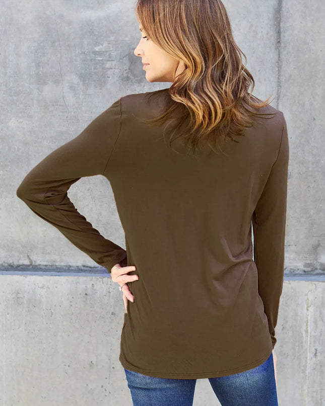 Basic Bae Full Size Round Neck Long Sleeve Top