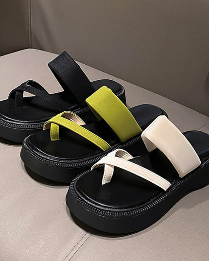 Multi-Strap Platform Sandals 