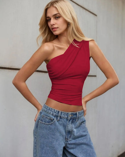 One-Shoulder Tank Top 