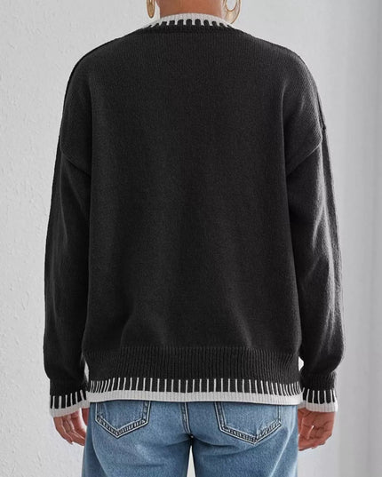 Relaxed Fit Long Sleeve Sweater