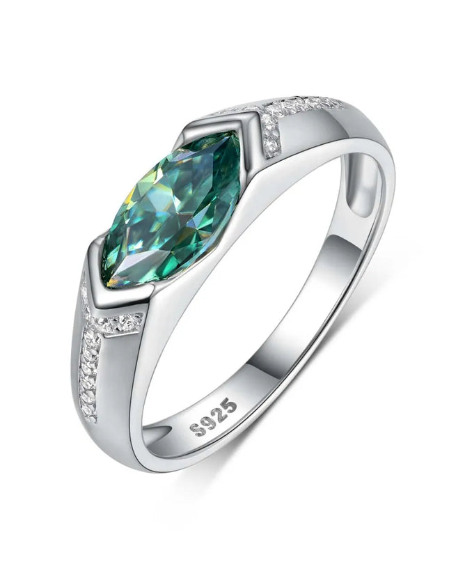 1 Carat Moissanite 925 Sterling Silver Ring