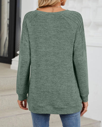 Round Neck Long Sleeve T-Shirt
