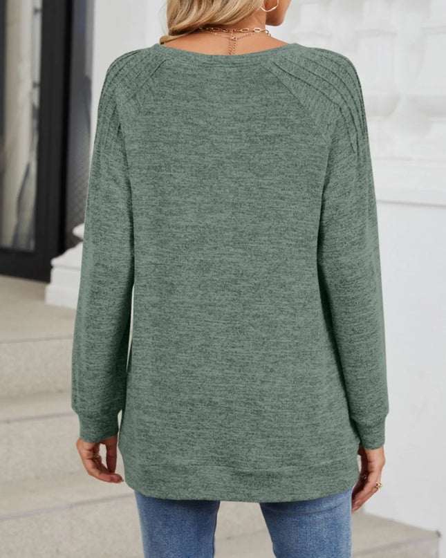 Round Neck Long Sleeve T-Shirt