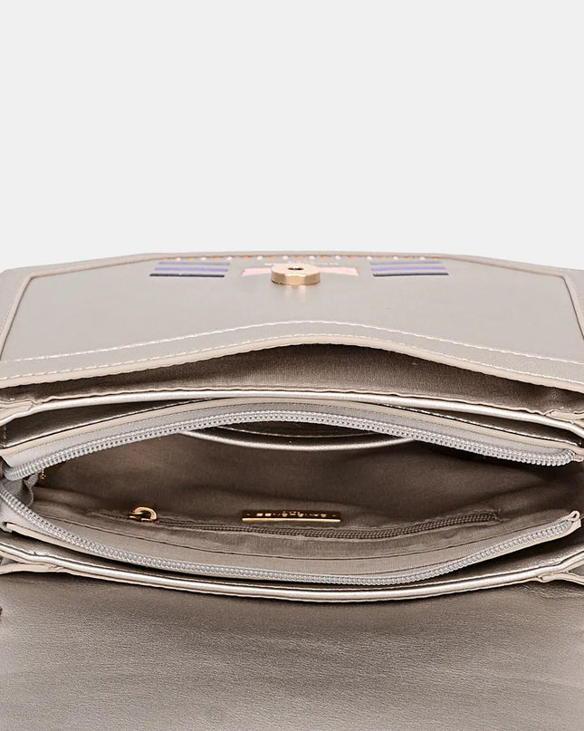 David Jones Geometric Print Crossbody Bag