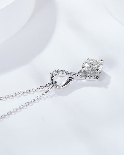 Special Occasion 1 Carat Moissanite Pendant Necklace