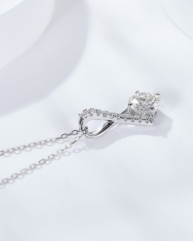 Special Occasion 1 Carat Moissanite Pendant Necklace
