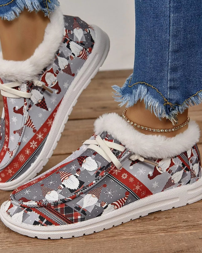 Christmas Round Toe Loafers