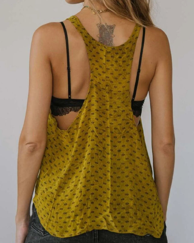 Printed Scoop Neck Tank 