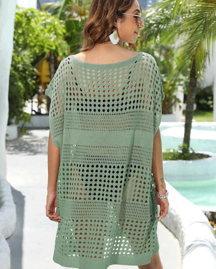 Crochet Knit Beach Cover Up Dress