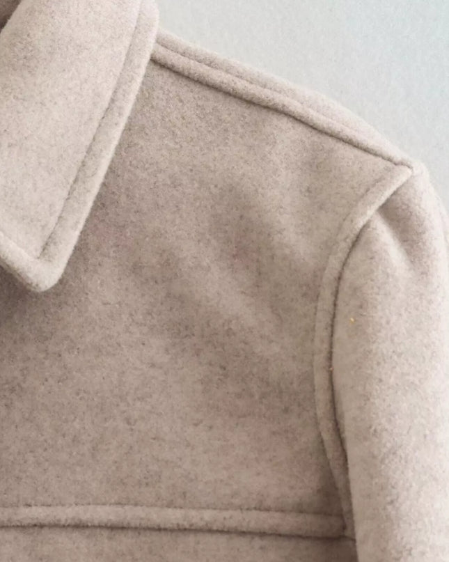 Snap Down Long Sleeve Jacket