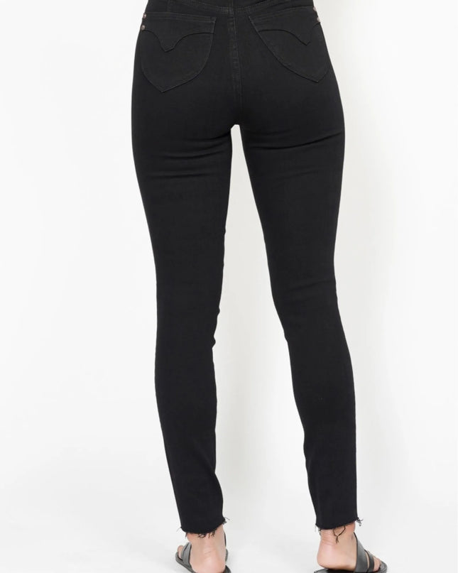 Judy Blue Full Size High Waisted Tummy Control Shield Pockets Skinny Jeans Plus Size