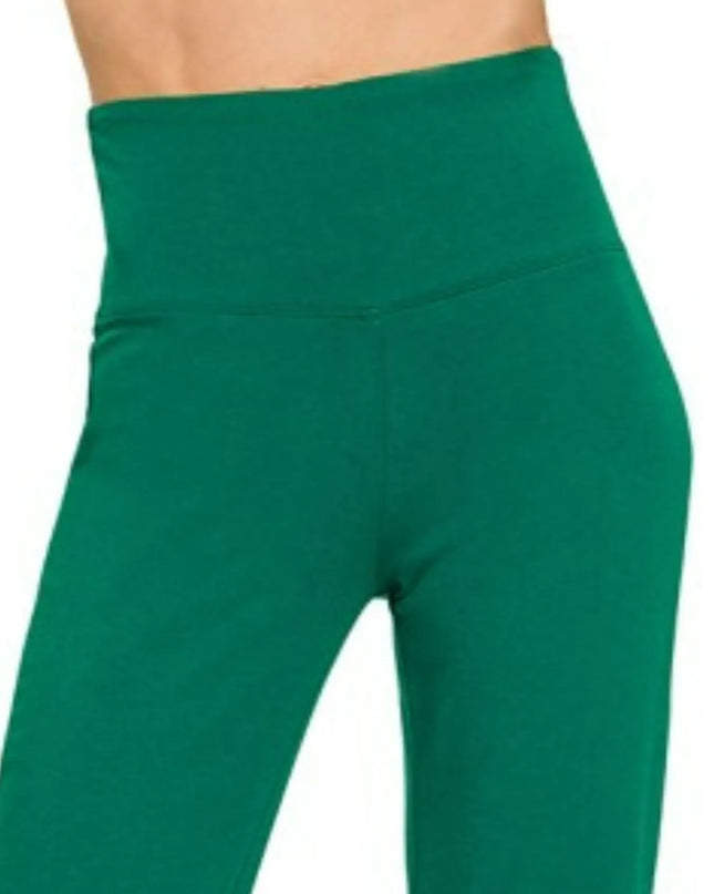 Zenana Wide Waistband Yoga Flare Pants