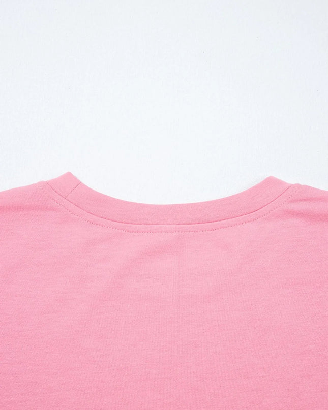 Lace Detail Flounce Sleeve Sweatshirt