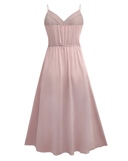 Honey Tied Surplice Sleeveless Midi Cami Dress