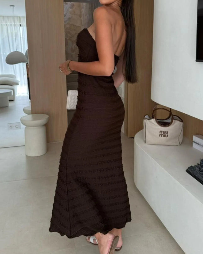 Sweetheart Neck Tube Maxi Dress