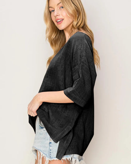 HYFVE V-Neck High-Low T-Shirt