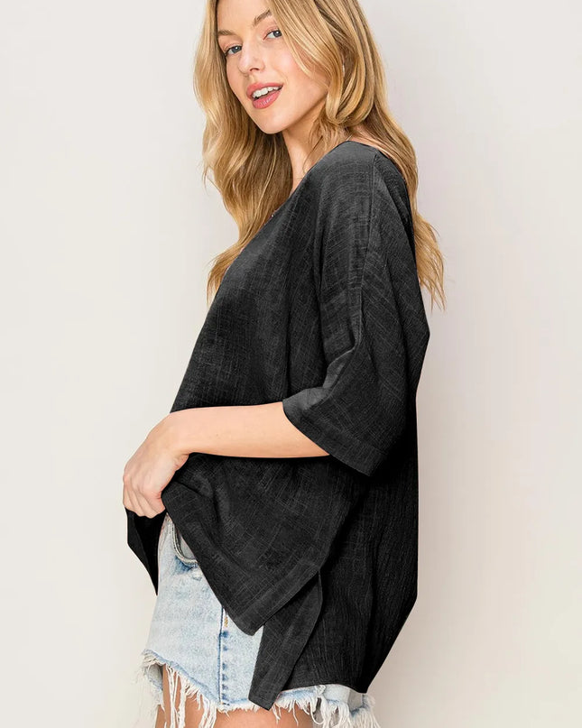 HYFVE V-Neck High-Low T-Shirt