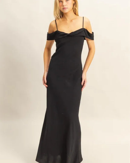 HYFVE Flattering Fit Cami Maxi Dress BLACK
