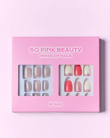 SO PINK BEAUTY Press On Nails 2 Packs 