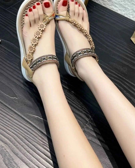 Flower Ankle Strap Sandals